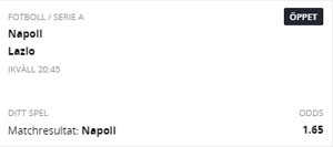 speltips, tips, odds, betting, fotboll, serie a, betsson