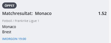 speltips Monaco vs Brest, Ligue 1 odds, Monaco vinner, matchanalys, betting tips, Monaco speltips, Brest speltips, dagens speltips, fotboll odds, Monaco Brest match