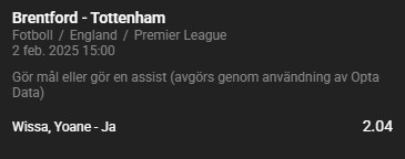 Speltips 1